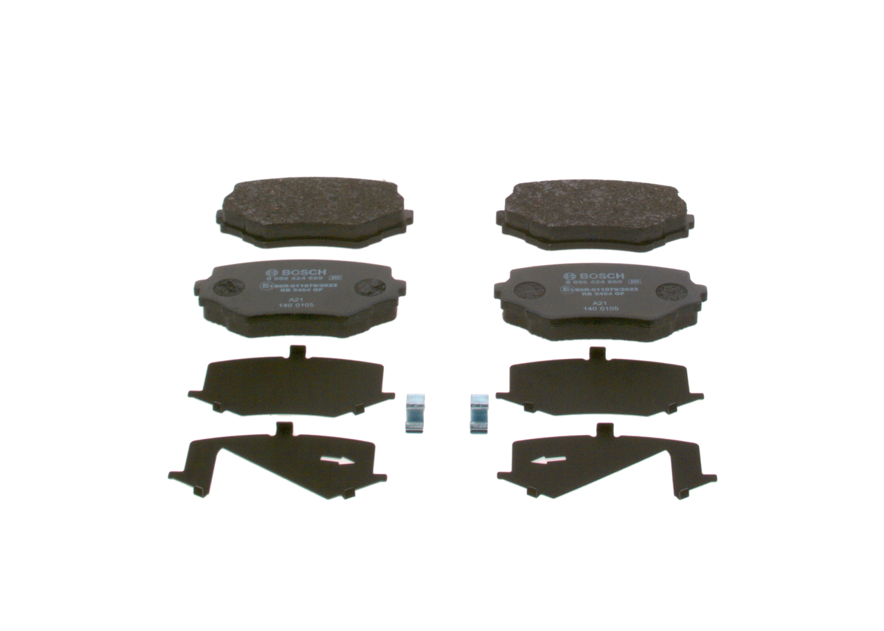 Kit pastiglie freno, Freno a disco - 0 986 424 658 BOSCH