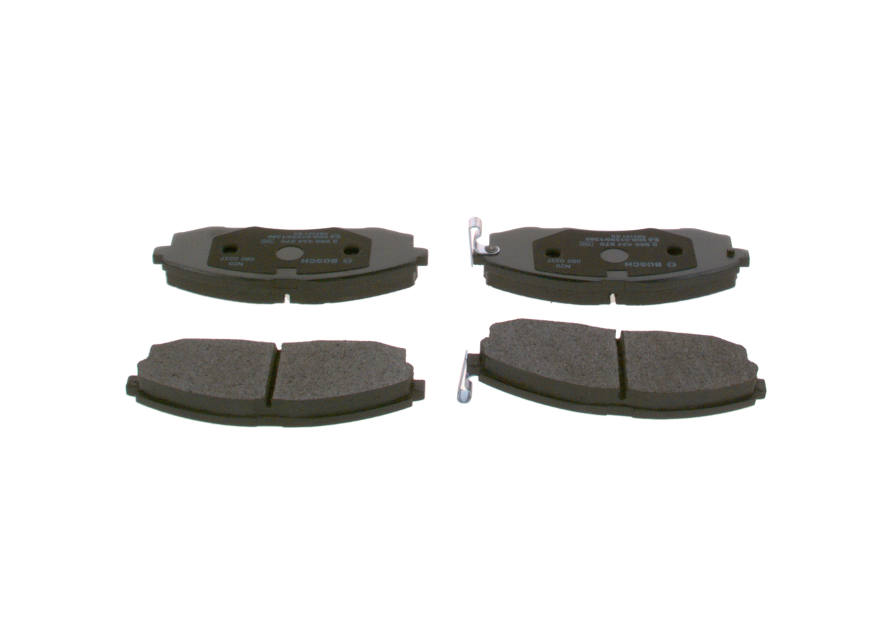 Brake Pad Set, disc brake - 0 986 424 670 BOSCH