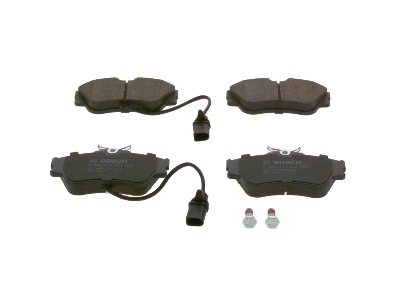 Kit pastiglie freno, Freno a disco - 0 986 424 672 BOSCH