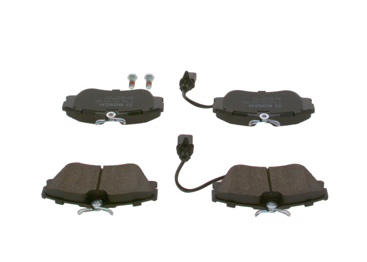 Brake Pad Set, disc brake - 0 986 424 672 BOSCH