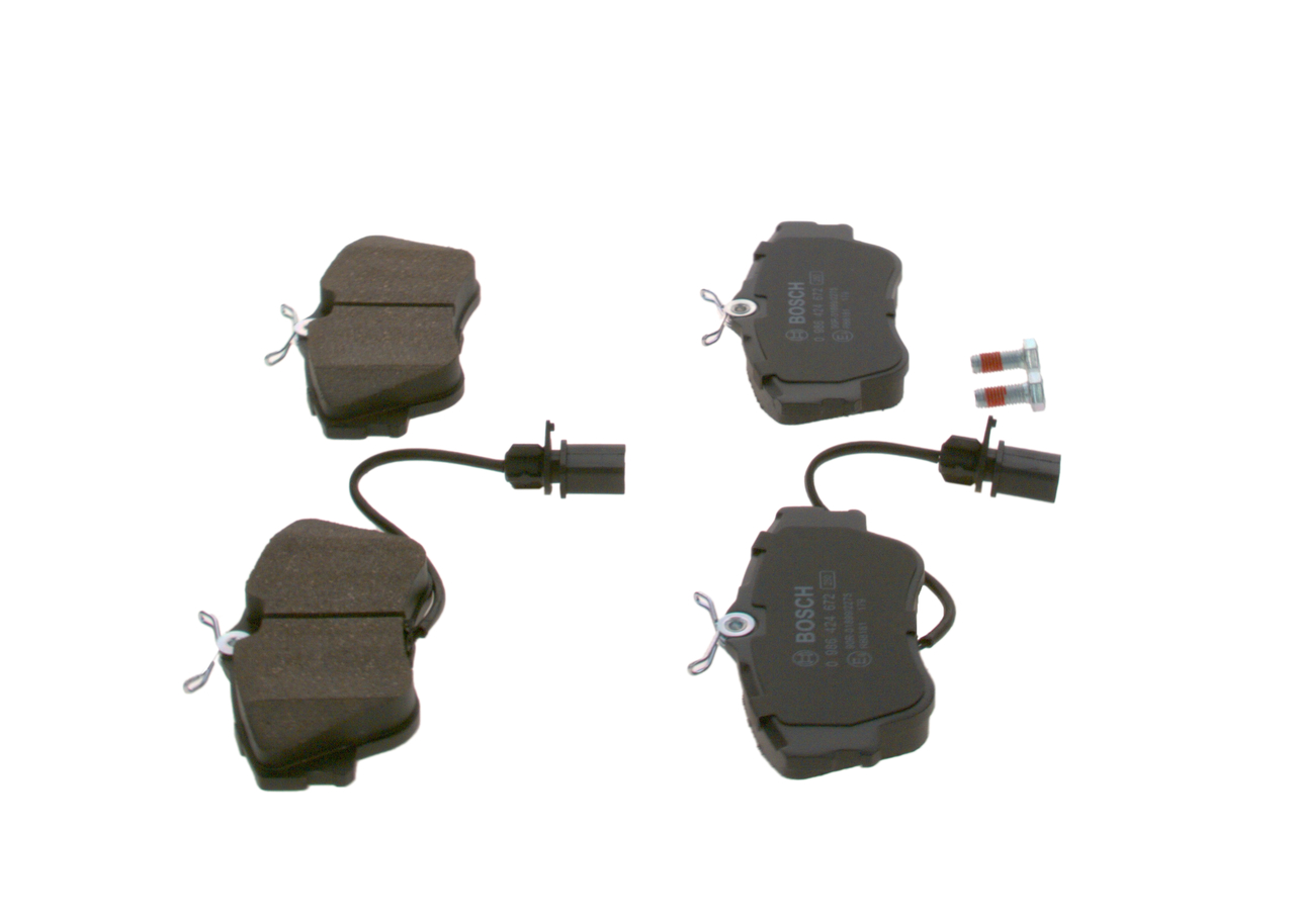 Brake Pad Set, disc brake - 0 986 424 672 BOSCH