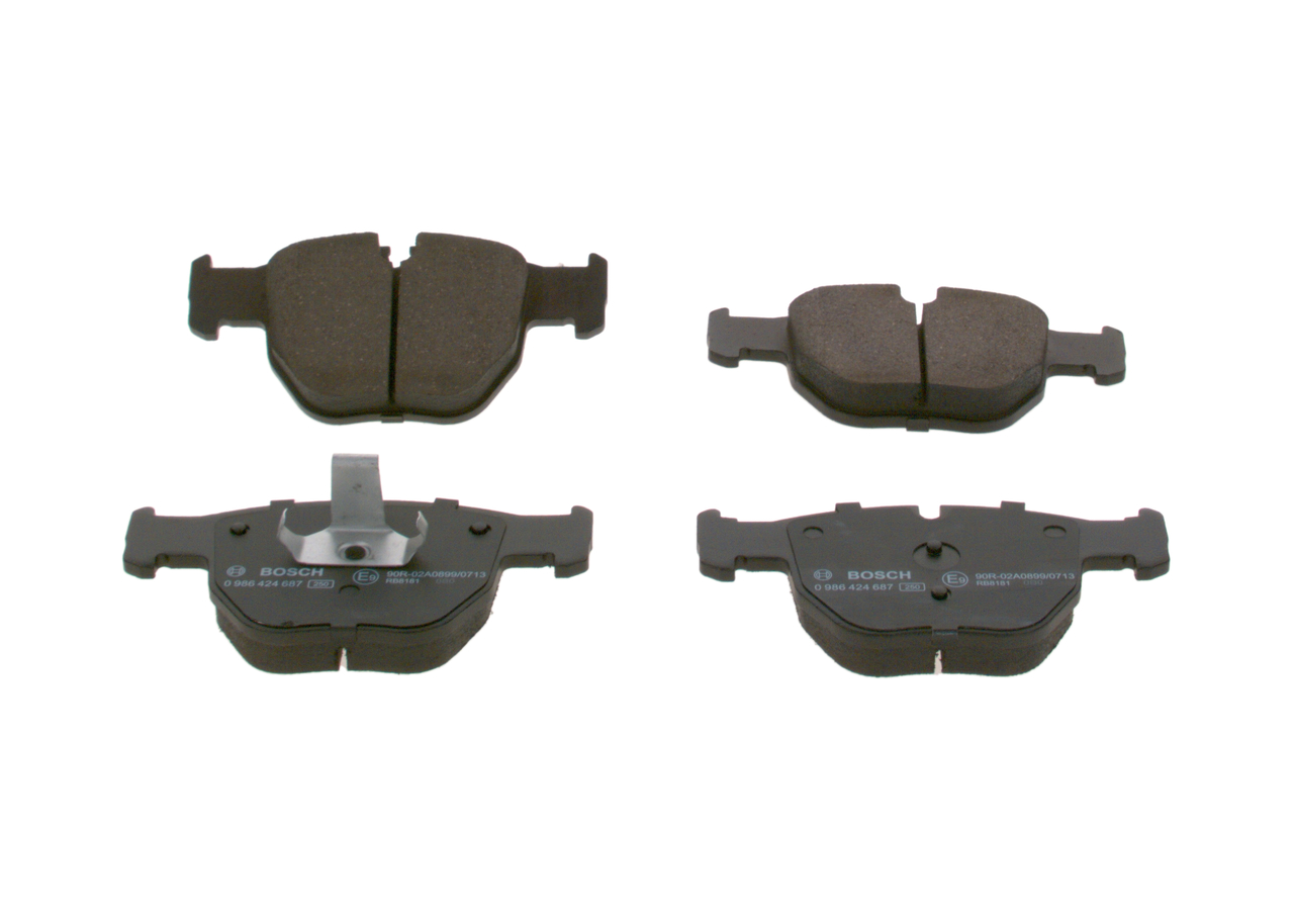 Kit pastiglie freno, Freno a disco - 0 986 424 687 BOSCH