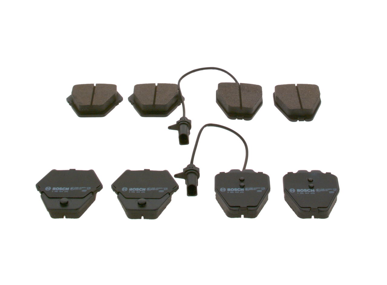 Комплект тормозных колодок, дисковый тормоз - 0 986 424 690 BOSCH