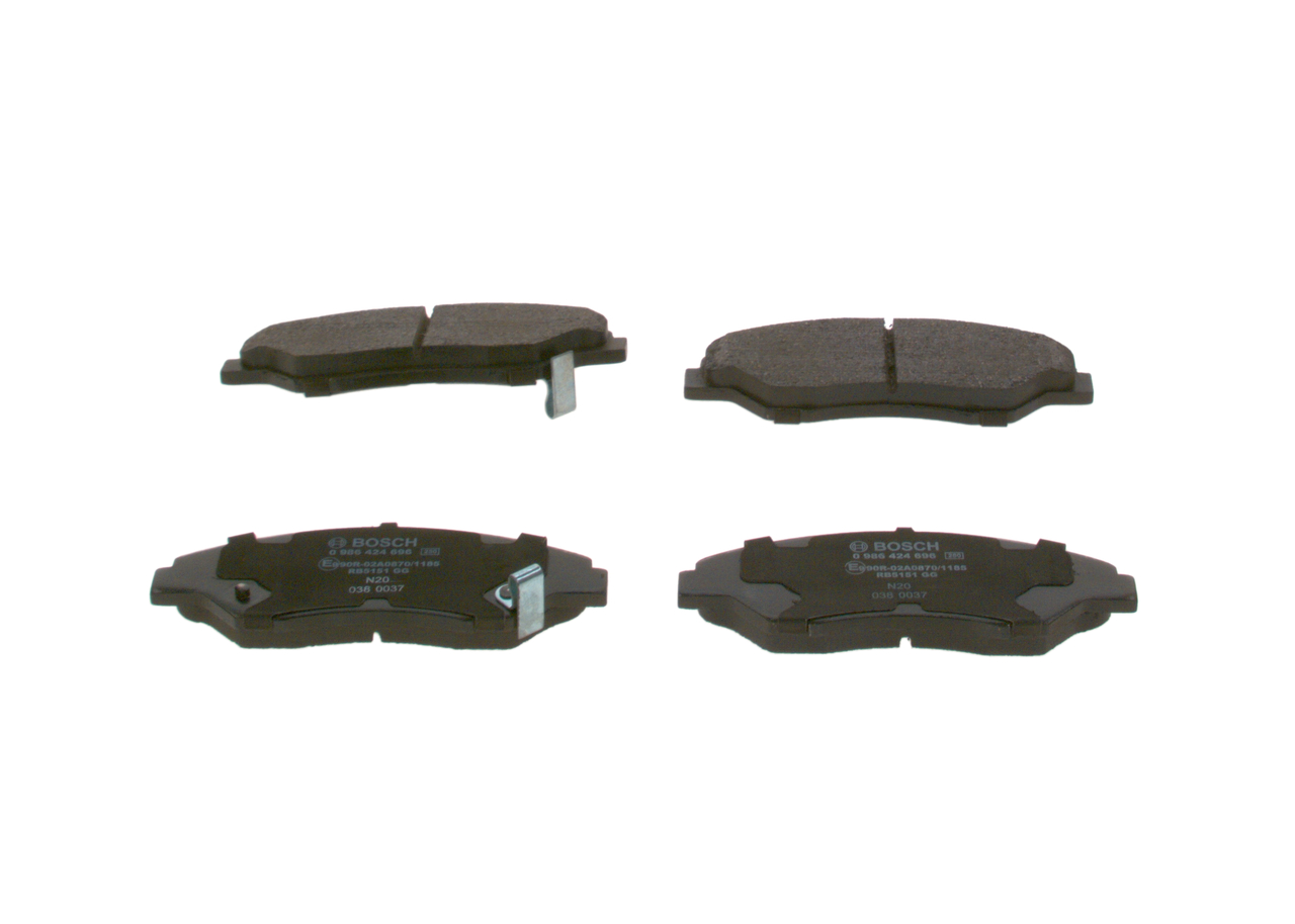 Kit pastiglie freno, Freno a disco - 0 986 424 696 BOSCH