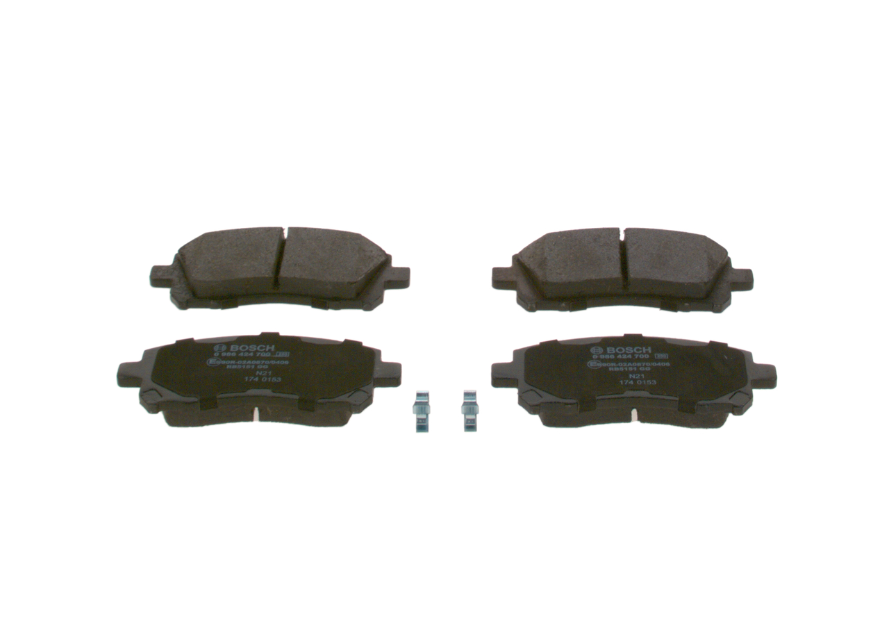 Kit pastiglie freno, Freno a disco - 0 986 424 700 BOSCH
