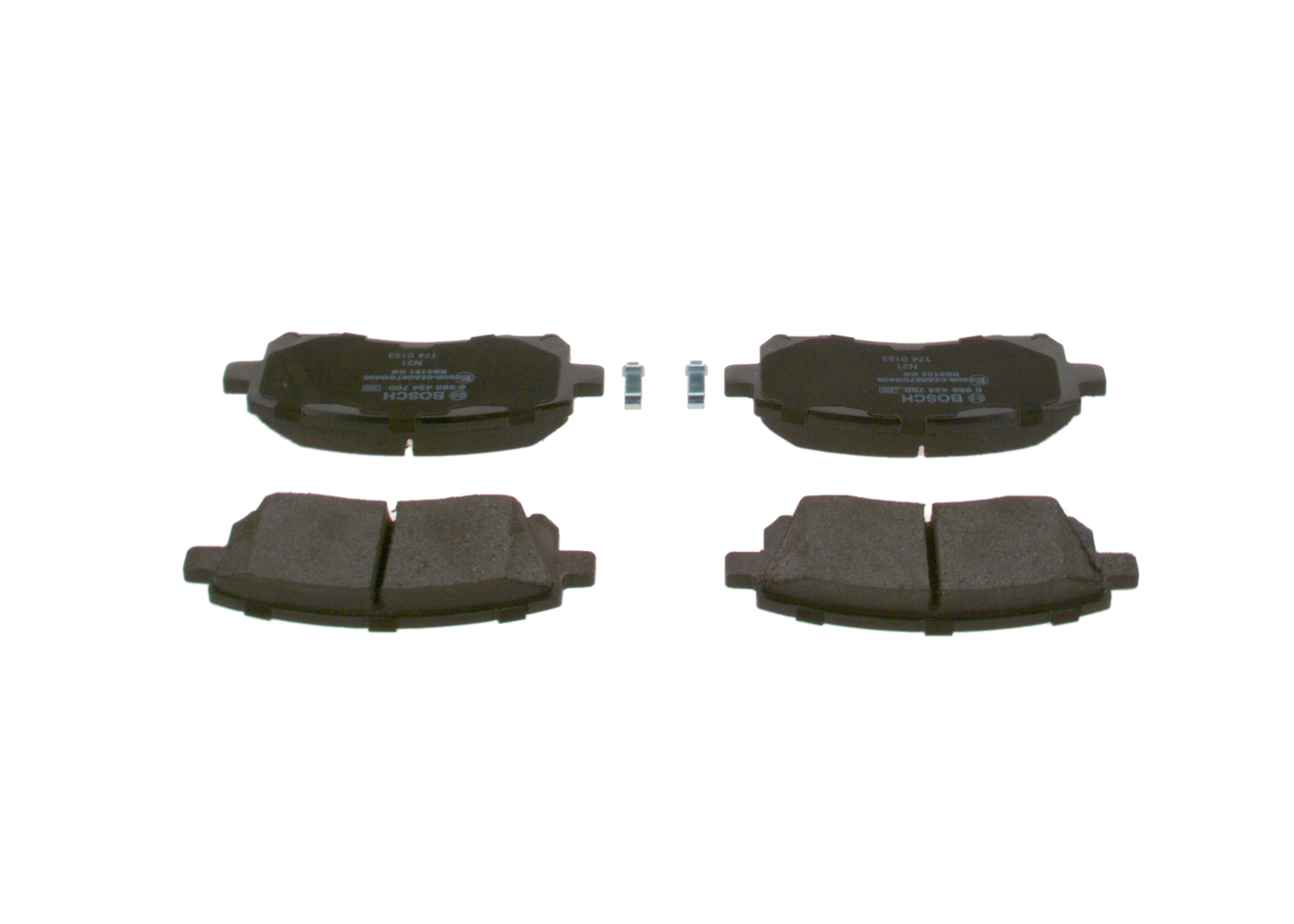 Brake Pad Set, disc brake - 0 986 424 700 BOSCH