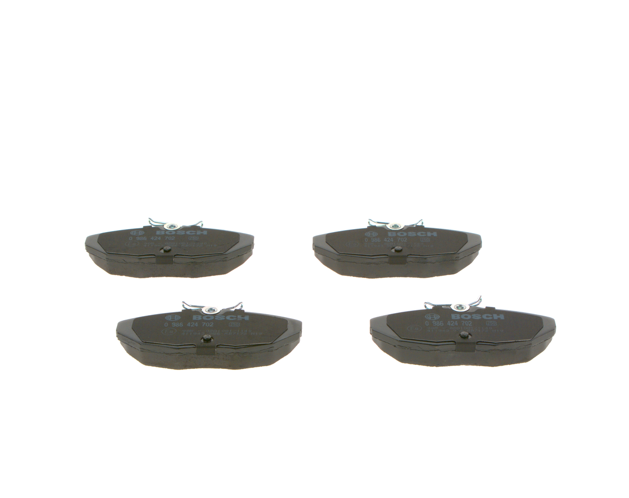 Brake Pad Set, disc brake - 0 986 424 702 BOSCH