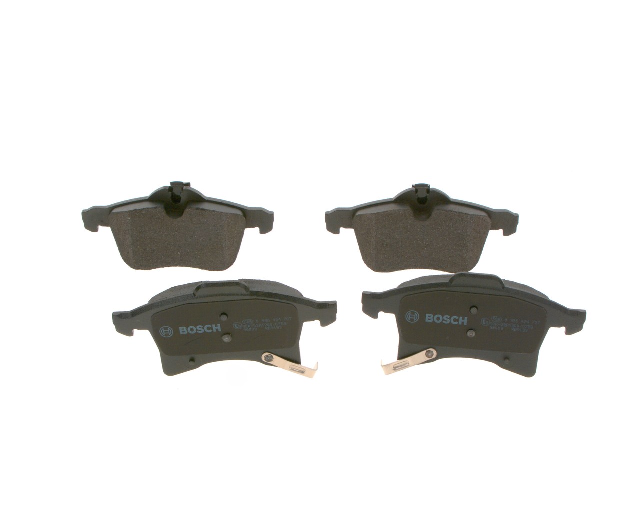 Brake Pad Set, disc brake - 0 986 424 707 BOSCH