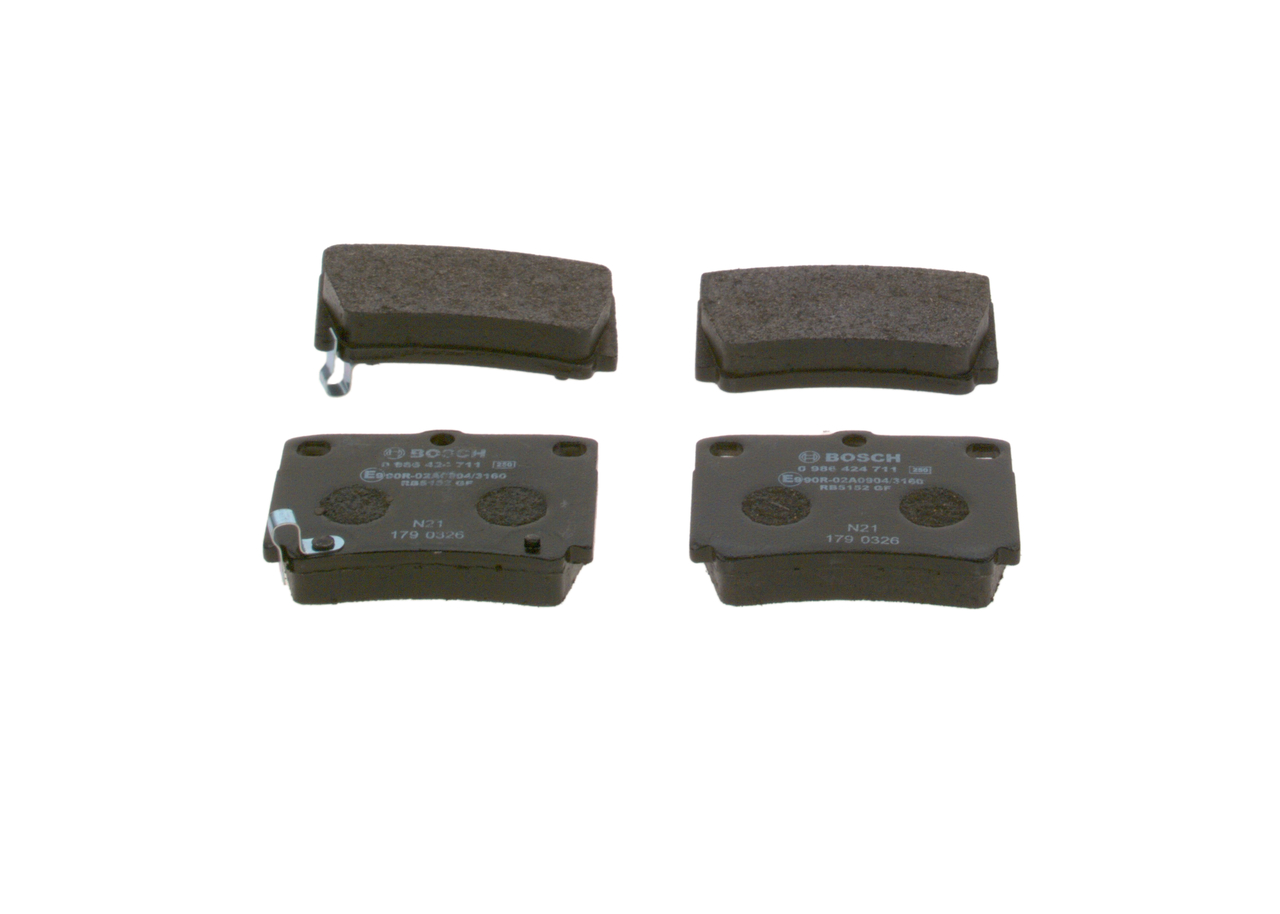 Kit pastiglie freno, Freno a disco - 0 986 424 711 BOSCH