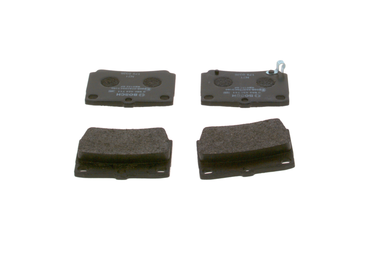 Brake Pad Set, disc brake - 0 986 424 711 BOSCH