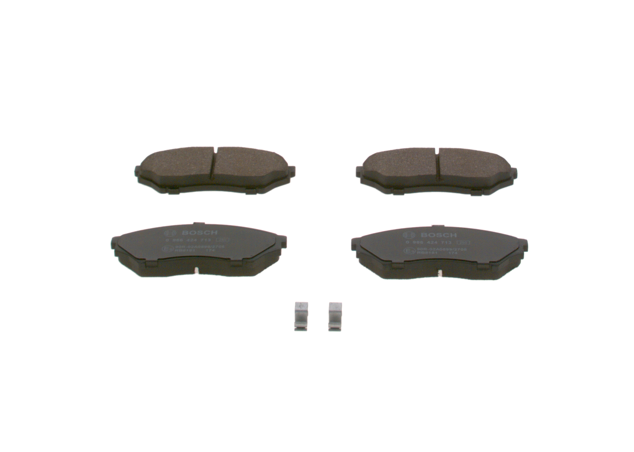 Brake Pad Set, disc brake - 0 986 424 713 BOSCH