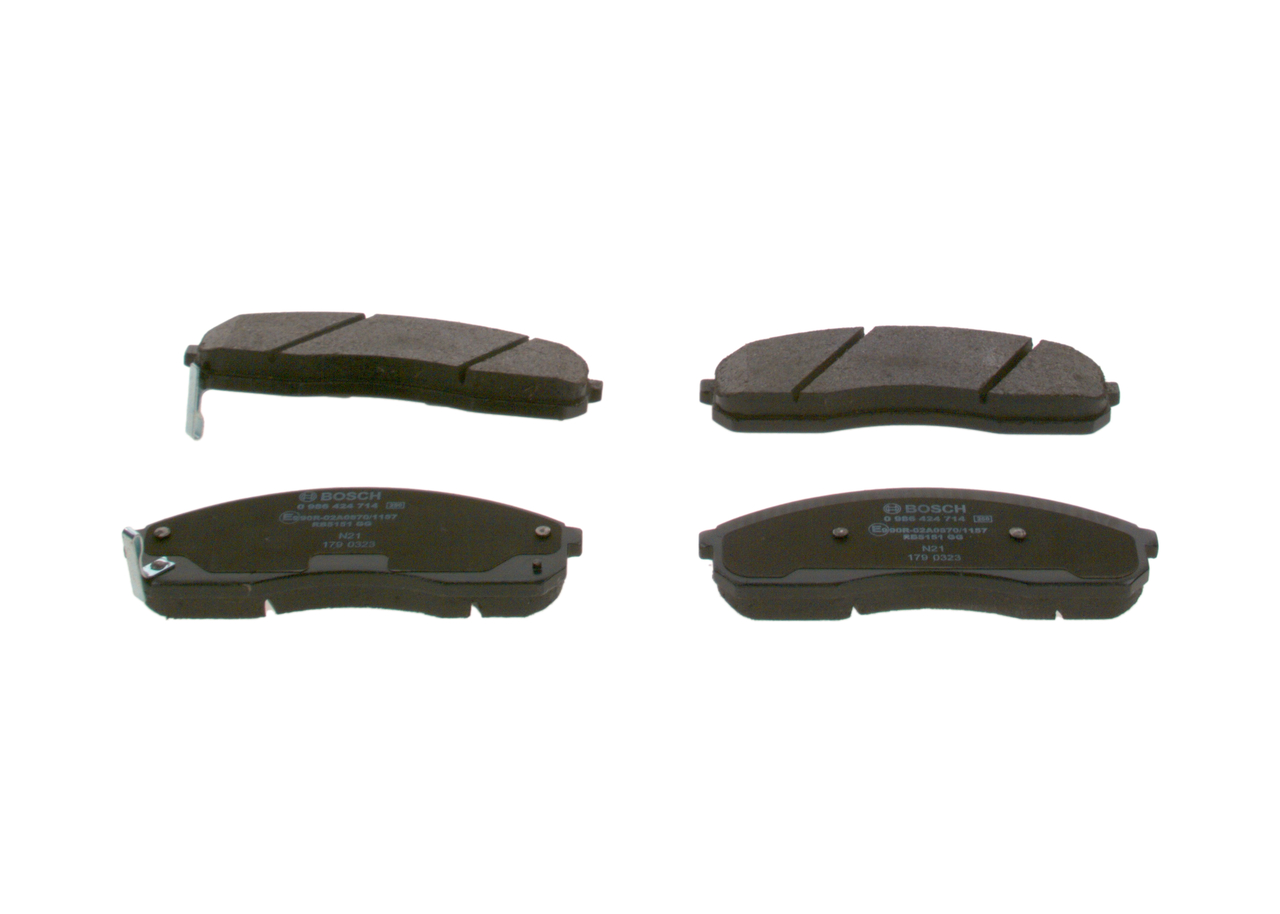 Brake Pad Set, disc brake - 0 986 424 714 BOSCH