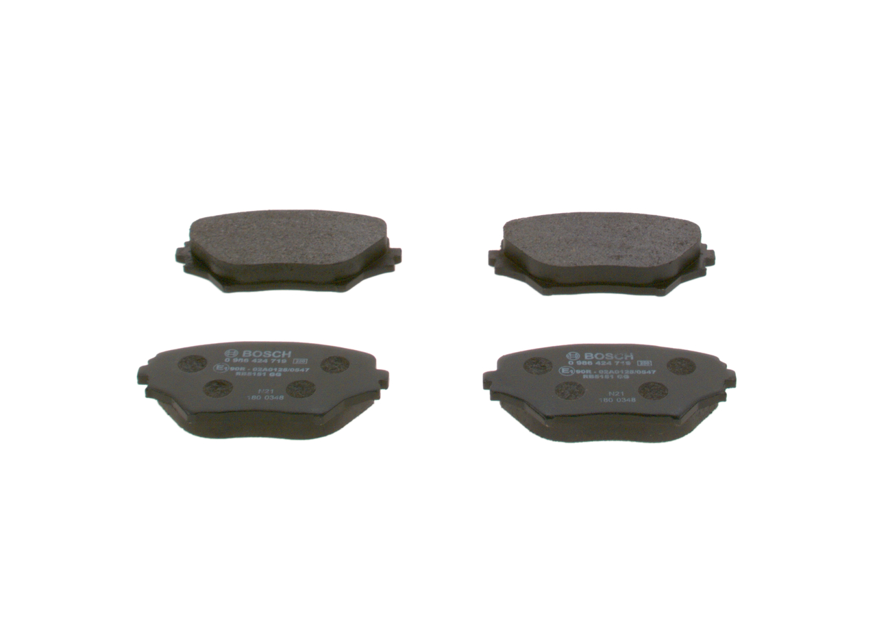 Brake Pad Set, disc brake - 0 986 424 719 BOSCH