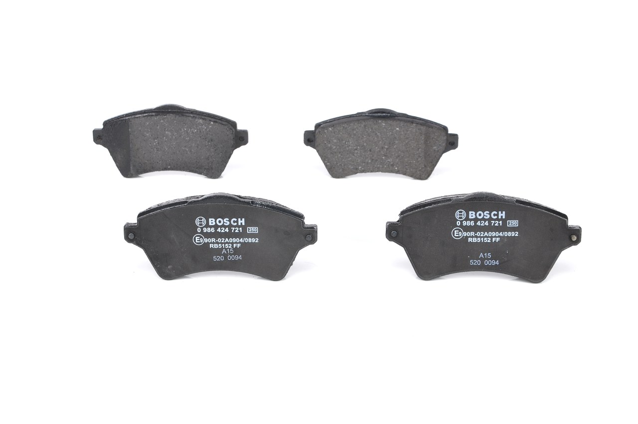 Brake Pad Set, disc brake - 0 986 424 721 BOSCH