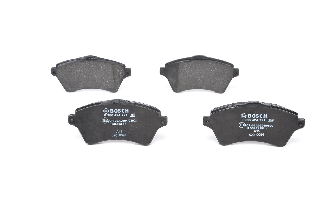 Brake Pad Set, disc brake - 0 986 424 721 BOSCH
