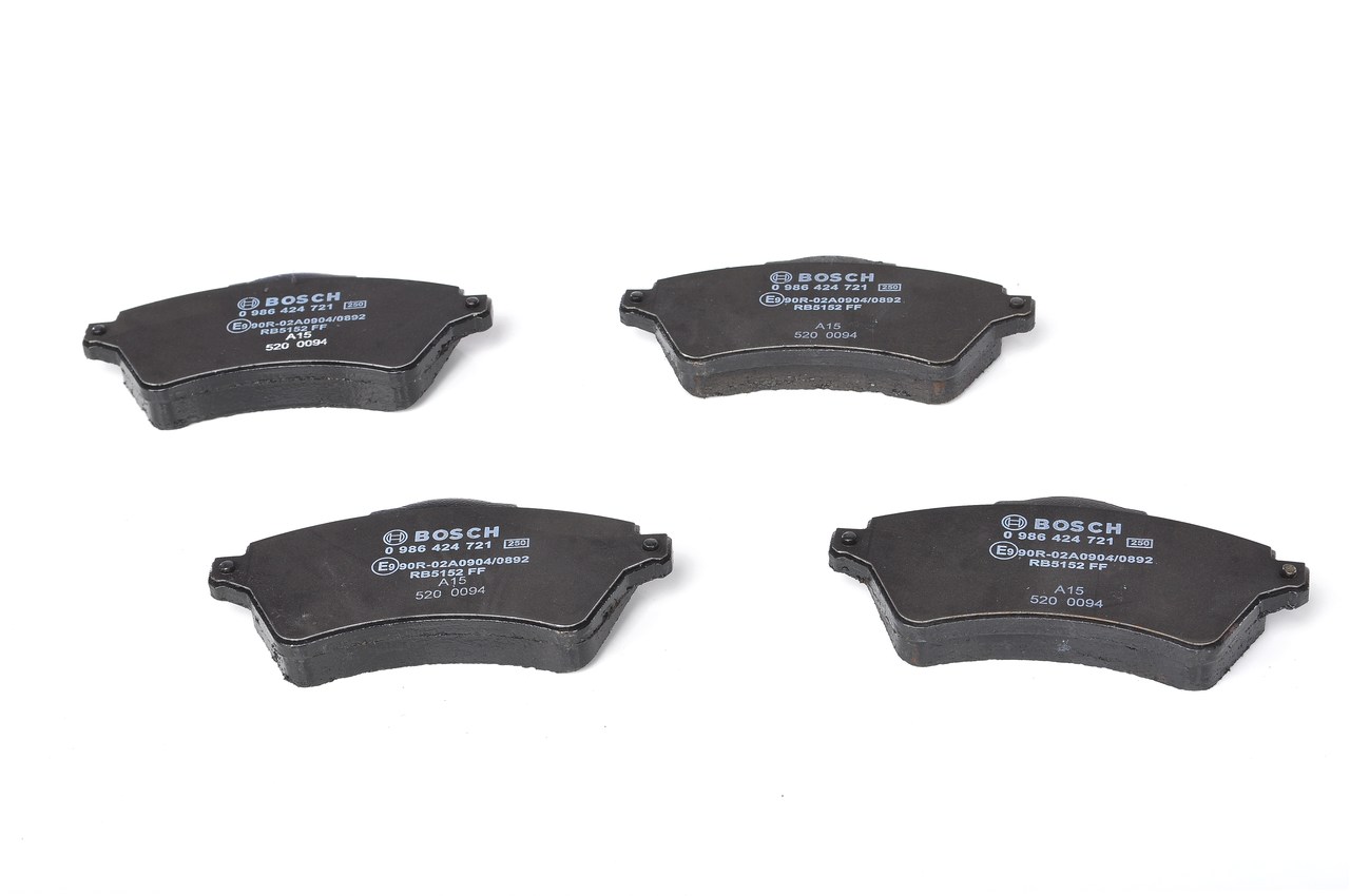 Brake Pad Set, disc brake - 0 986 424 721 BOSCH