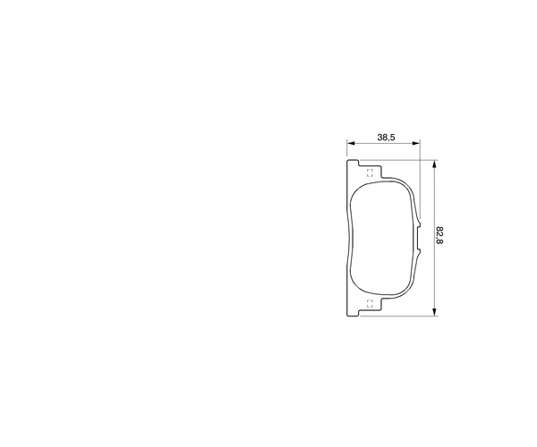 Brake Pad Set, disc brake - 0 986 424 730 BOSCH