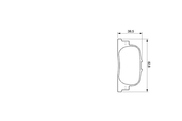 Brake Pad Set, disc brake - 0 986 424 730 BOSCH