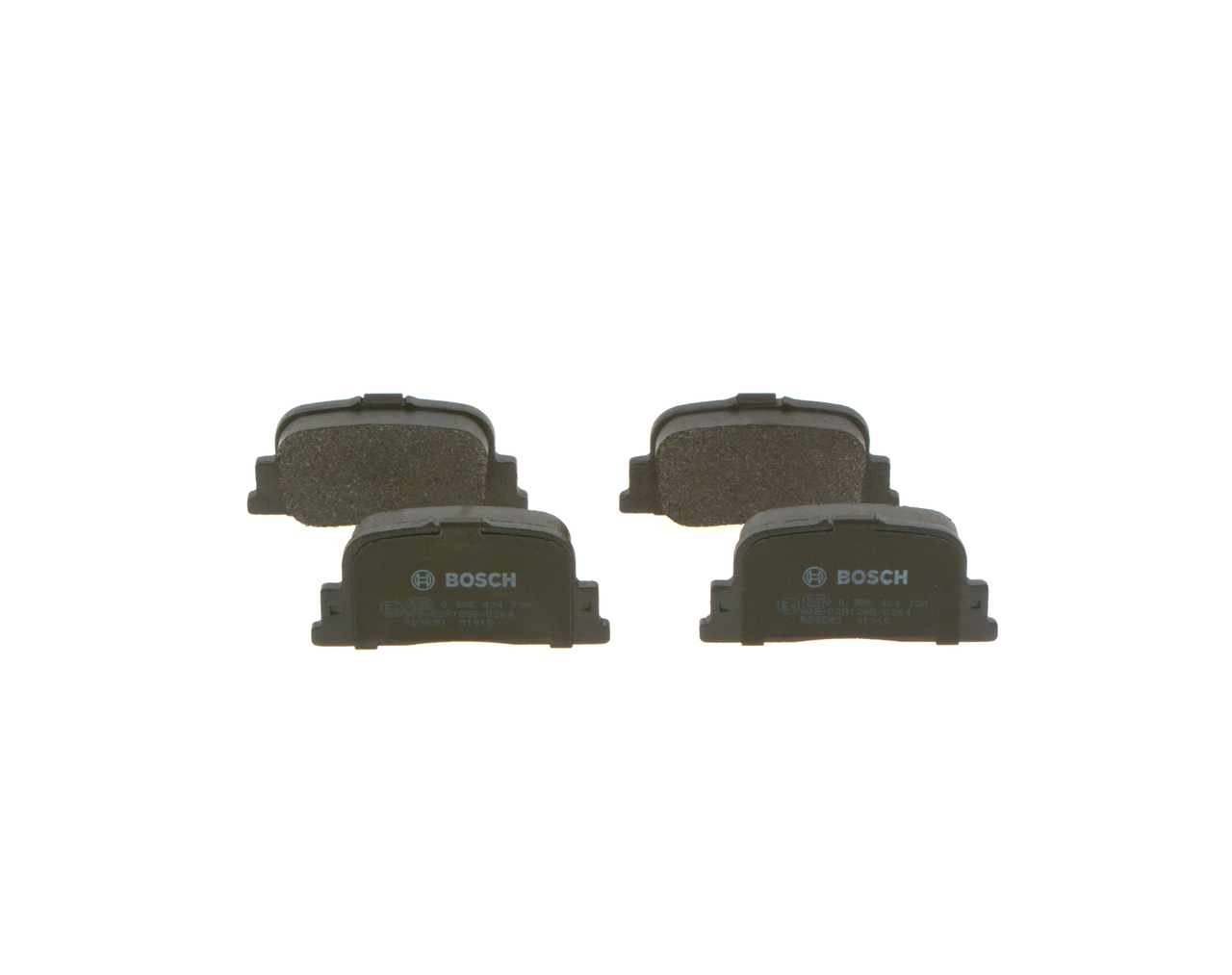 Brake Pad Set, disc brake - 0 986 424 730 BOSCH