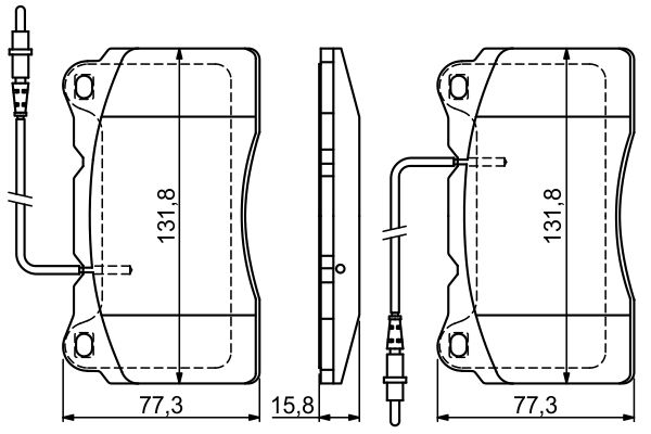 Brake Pad Set, disc brake - 0 986 424 738 BOSCH