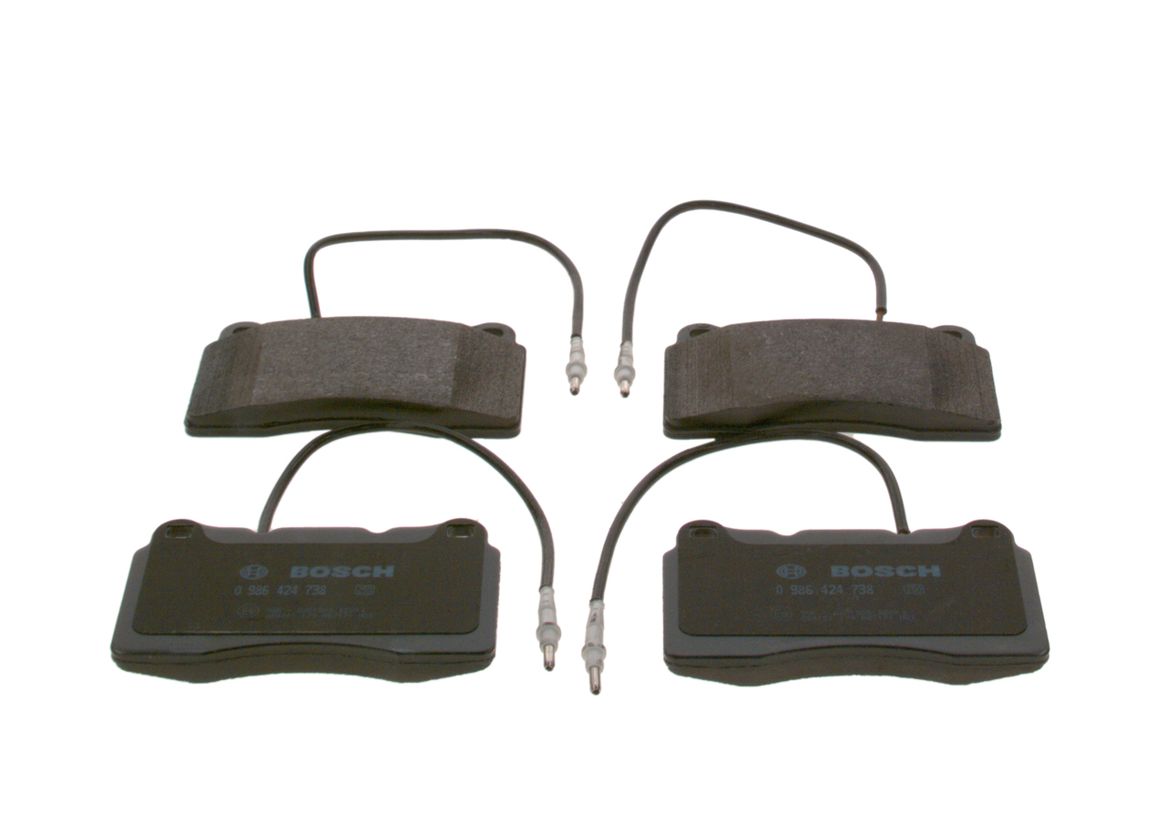 Комплект тормозных колодок, дисковый тормоз - 0 986 424 738 BOSCH