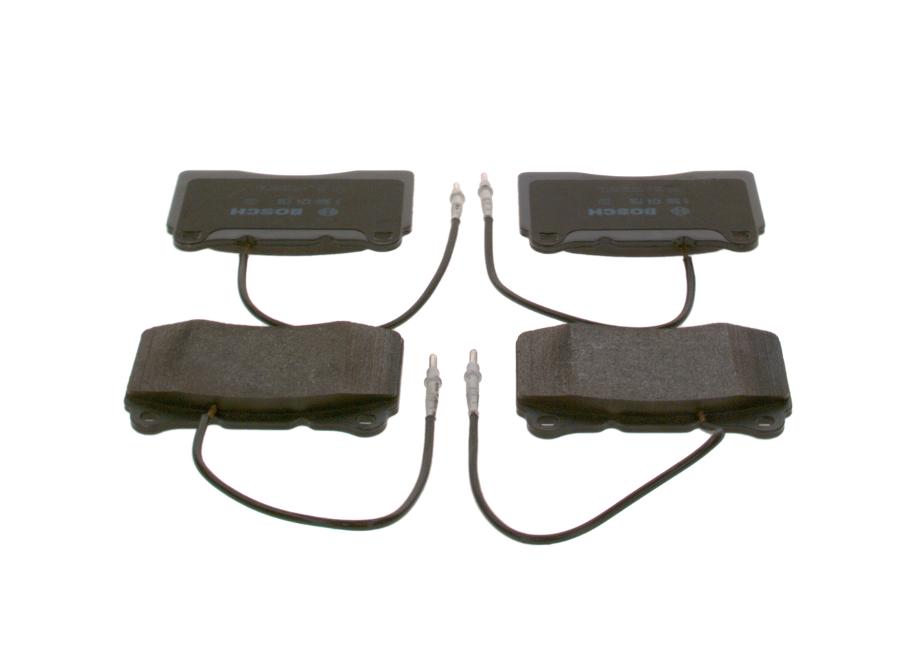 Brake Pad Set, disc brake - 0 986 424 738 BOSCH