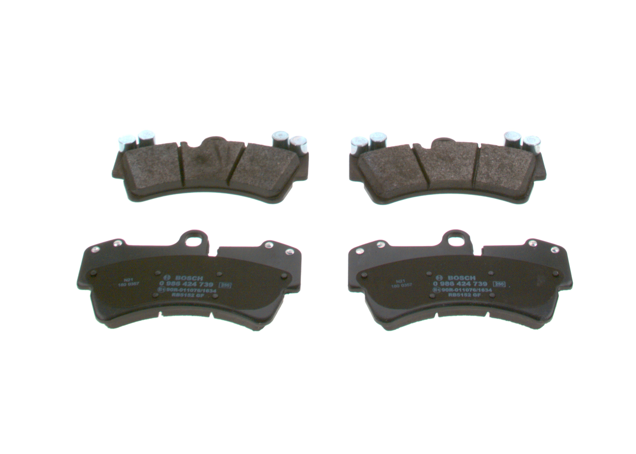 Brake Pad Set, disc brake - 0 986 424 739 BOSCH