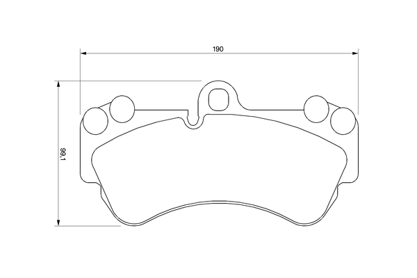 Brake Pad Set, disc brake - 0 986 424 740 BOSCH