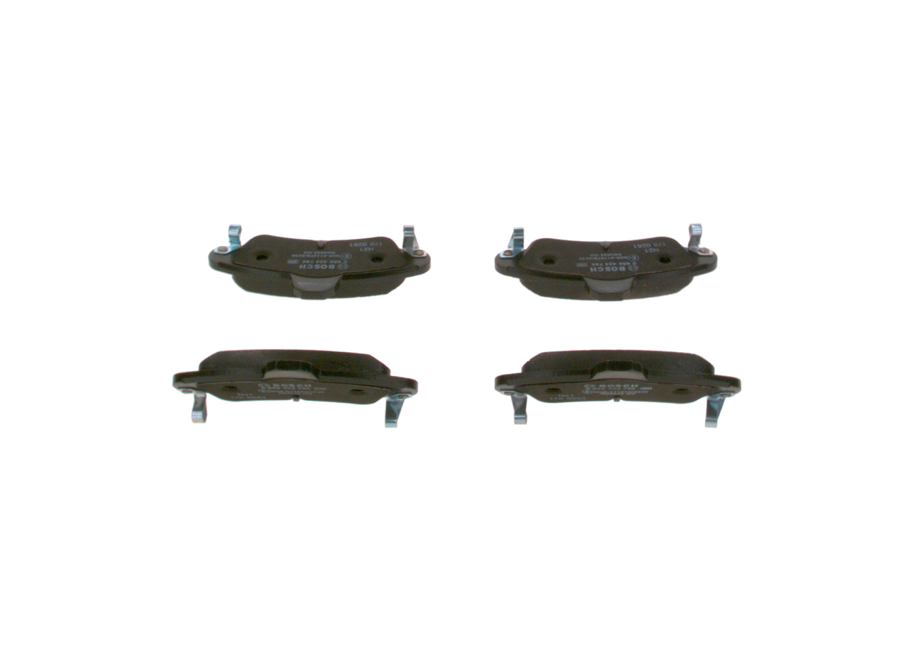 Brake Pad Set, disc brake - 0 986 424 744 BOSCH