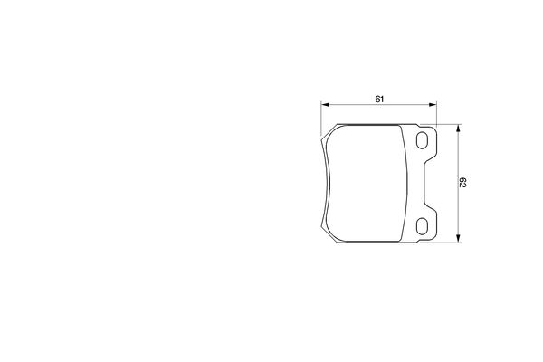 Brake Pad Set, disc brake - 0 986 424 754 BOSCH