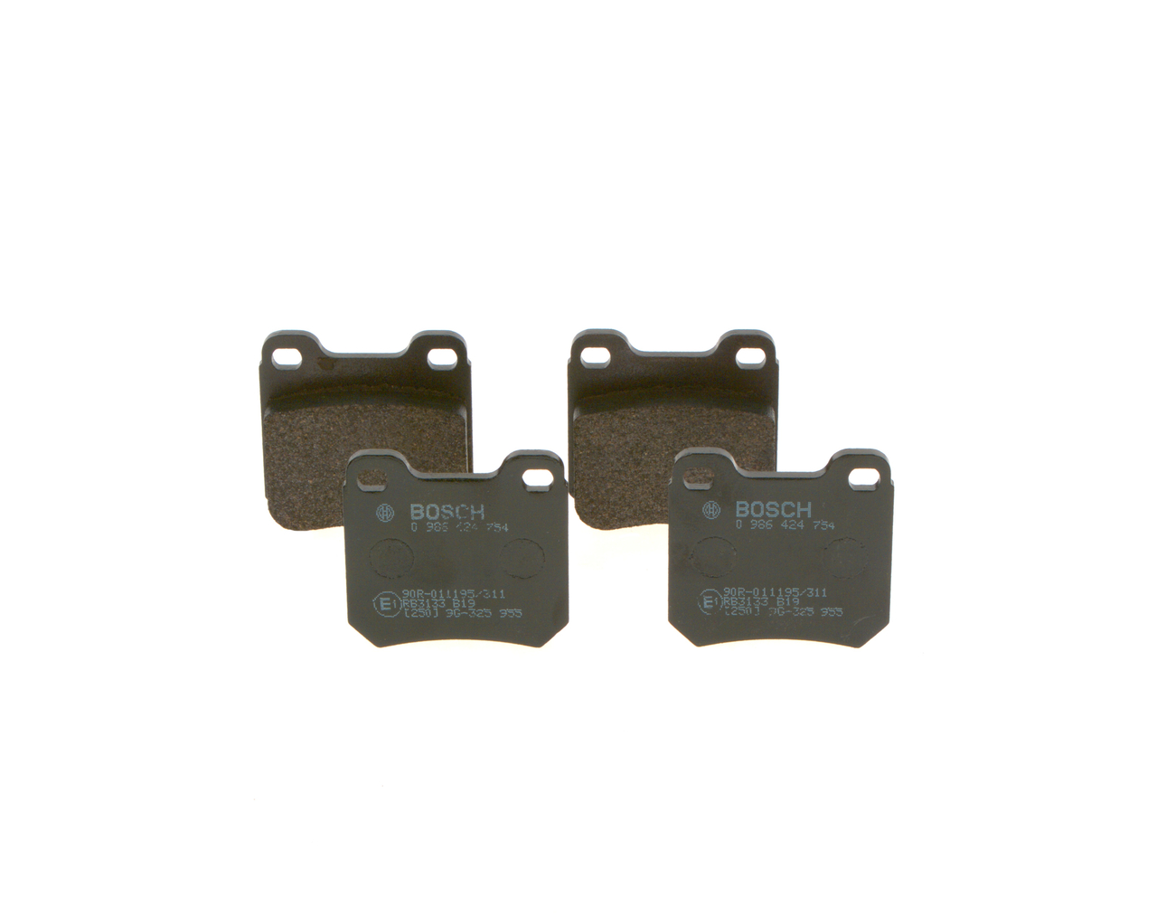 Brake Pad Set, disc brake - 0 986 424 754 BOSCH