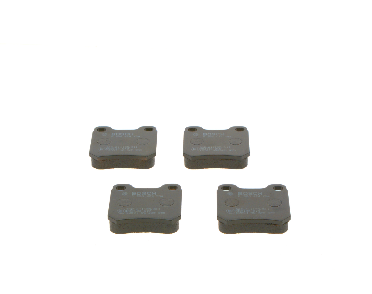 Brake Pad Set, disc brake - 0 986 424 754 BOSCH