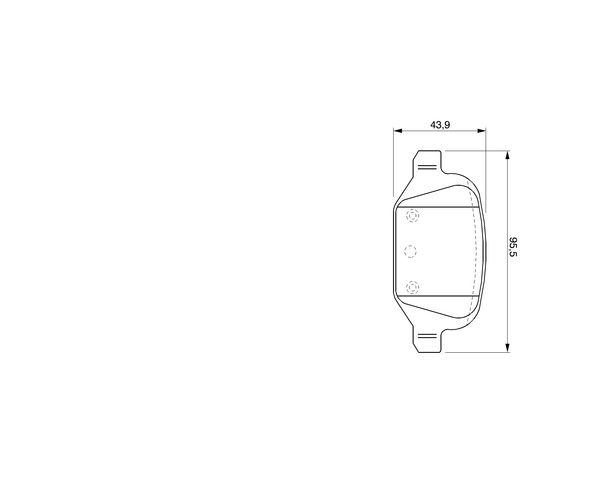 Brake Pad Set, disc brake - 0 986 424 756 BOSCH