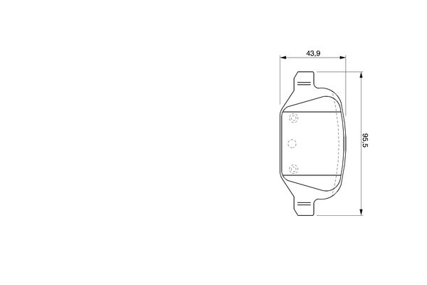Brake Pad Set, disc brake - 0 986 424 756 BOSCH