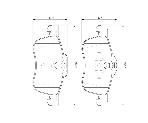 Brake Pad Set, disc brake - 0 986 424 758 BOSCH