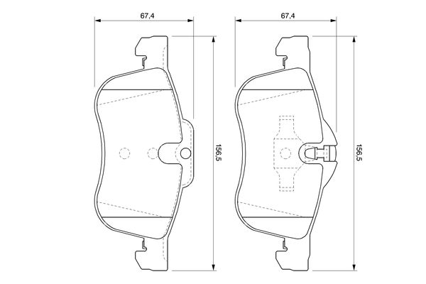 Brake Pad Set, disc brake - 0 986 424 758 BOSCH