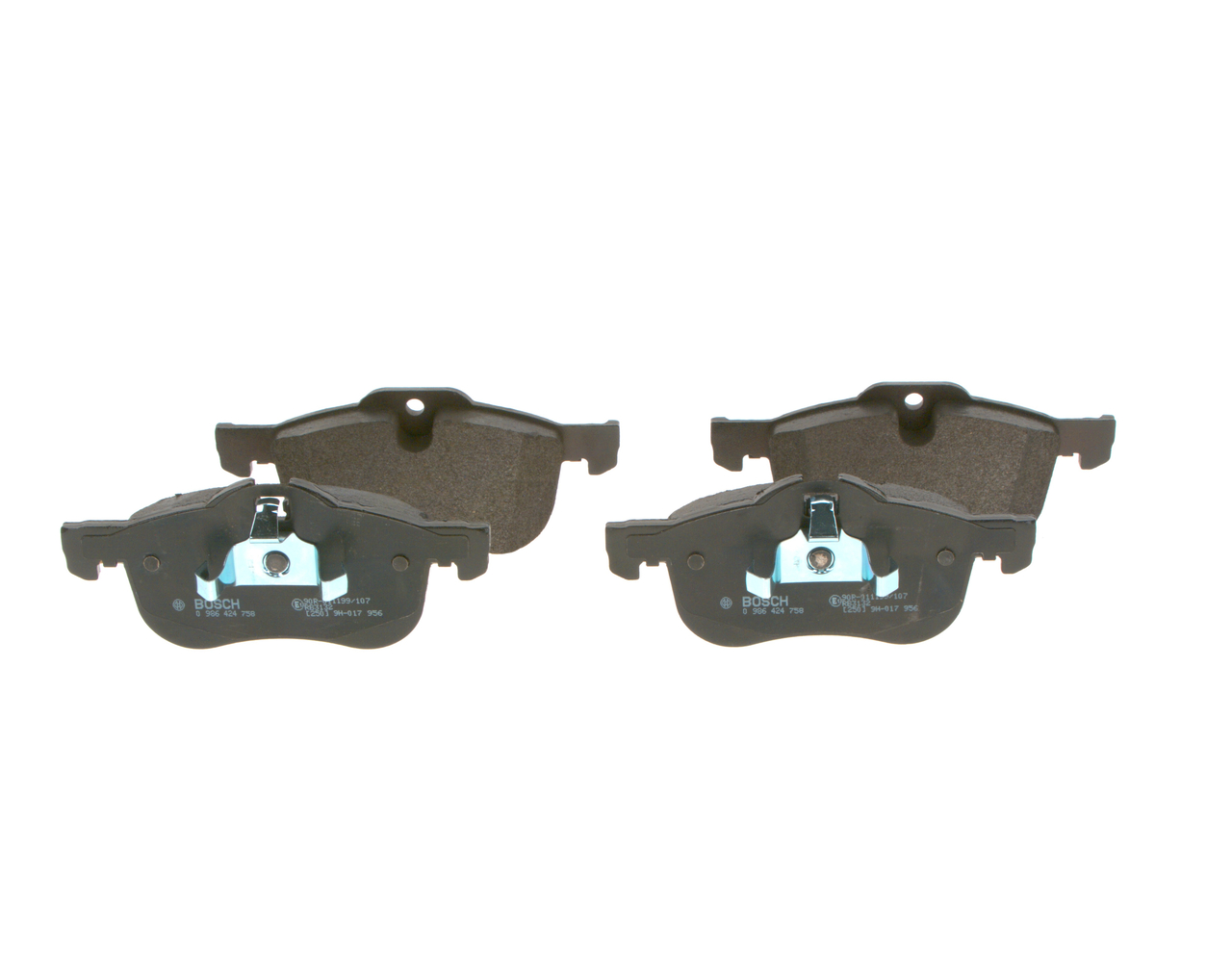 Комплект тормозных колодок, дисковый тормоз - 0 986 424 758 BOSCH