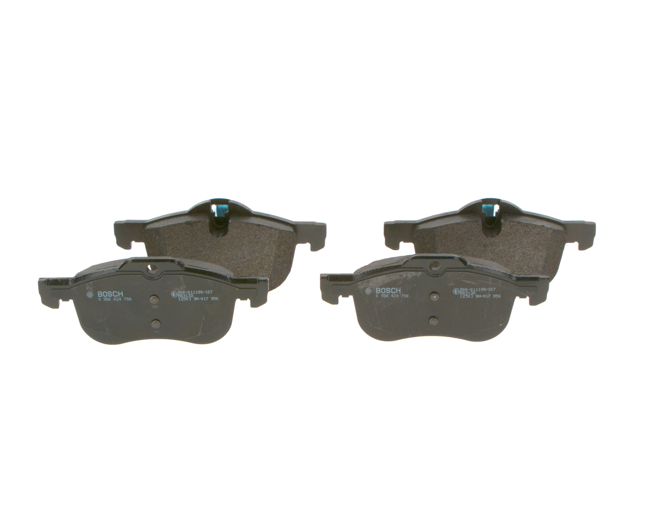 Brake Pad Set, disc brake - 0 986 424 758 BOSCH