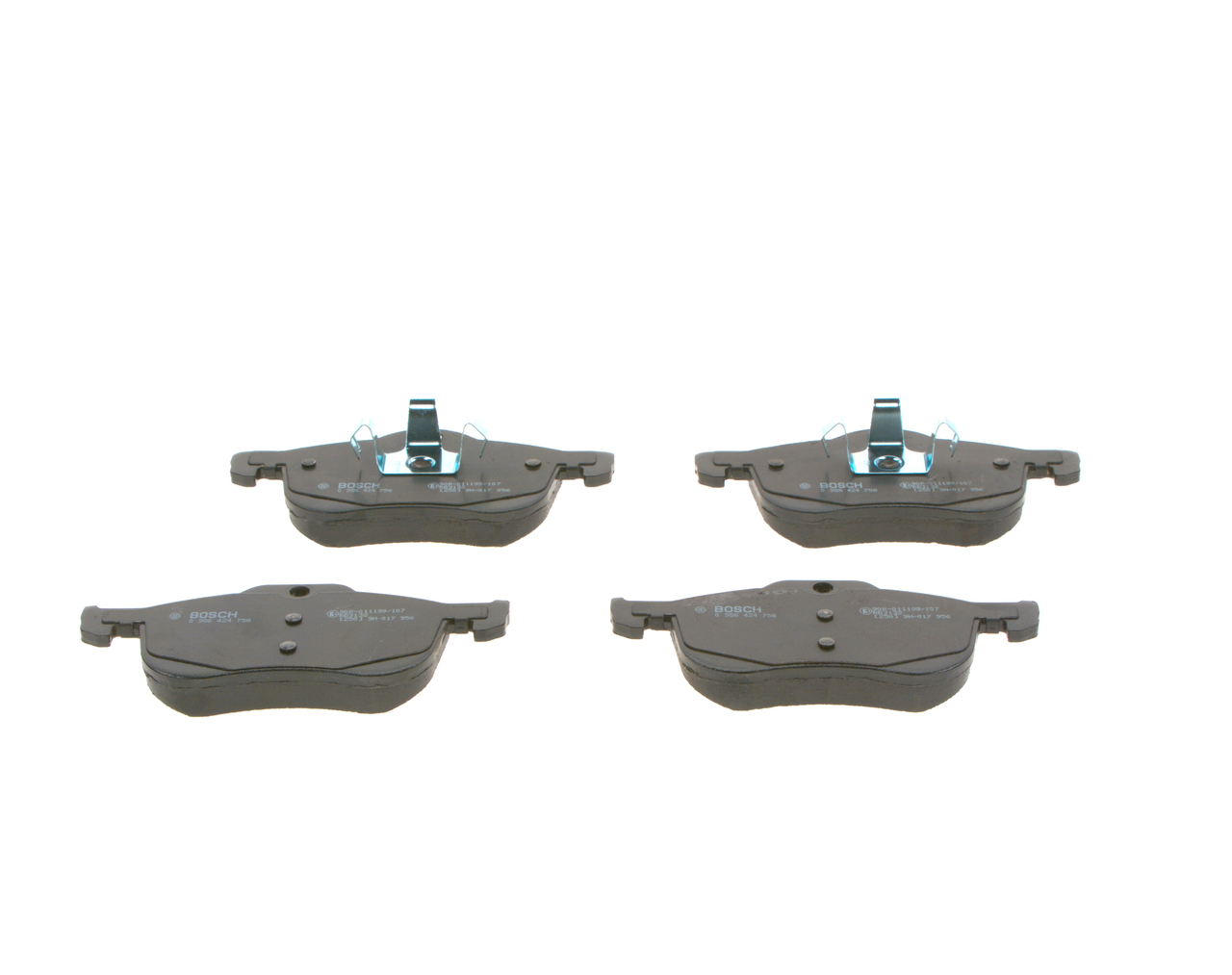 Brake Pad Set, disc brake - 0 986 424 758 BOSCH