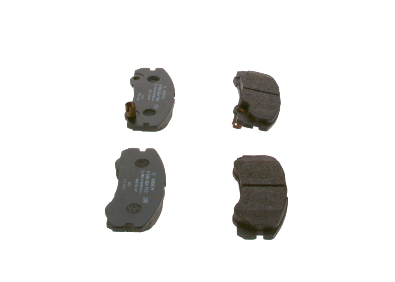 Brake Pad Set, disc brake - 0 986 424 760 BOSCH