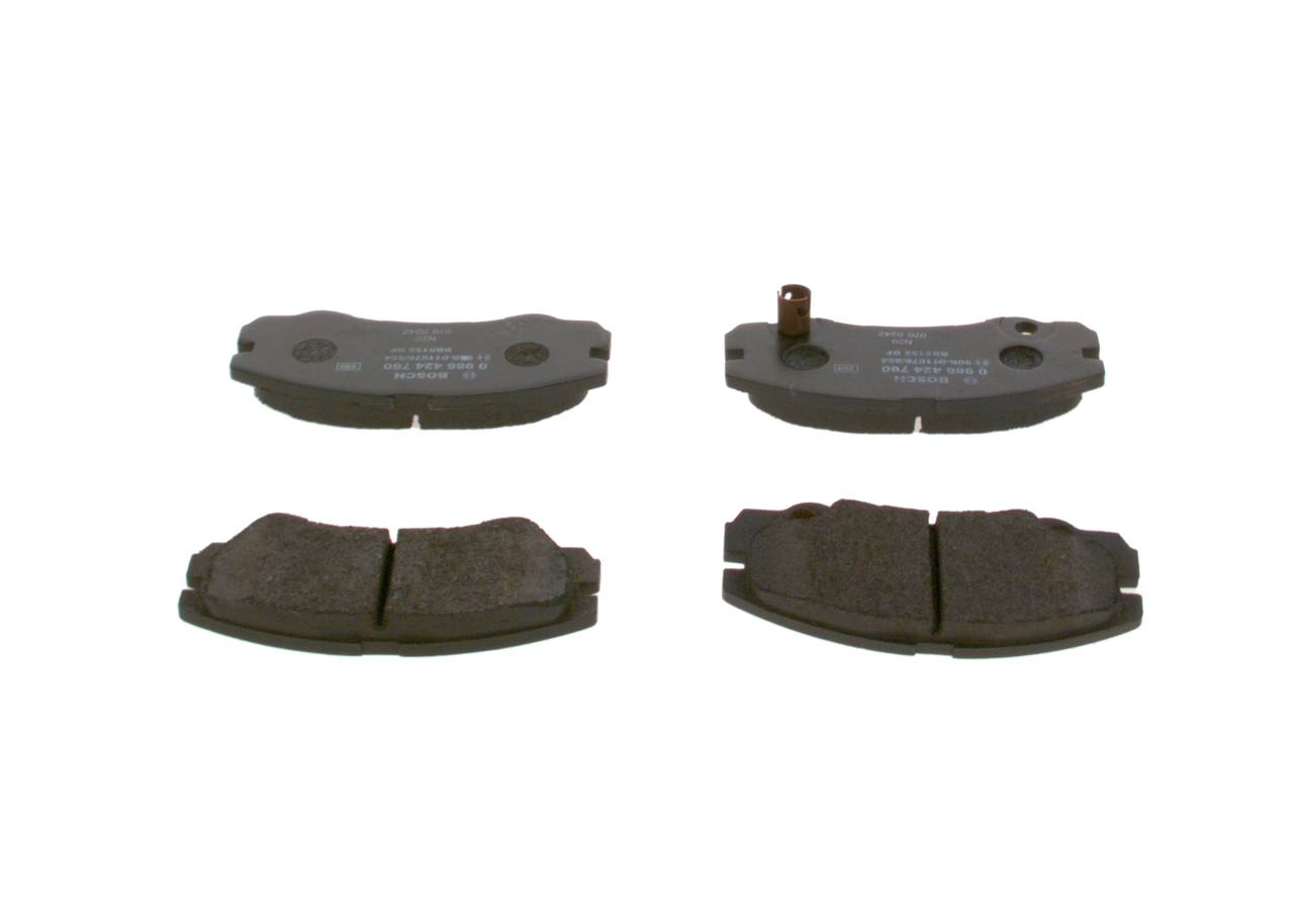 Brake Pad Set, disc brake - 0 986 424 760 BOSCH