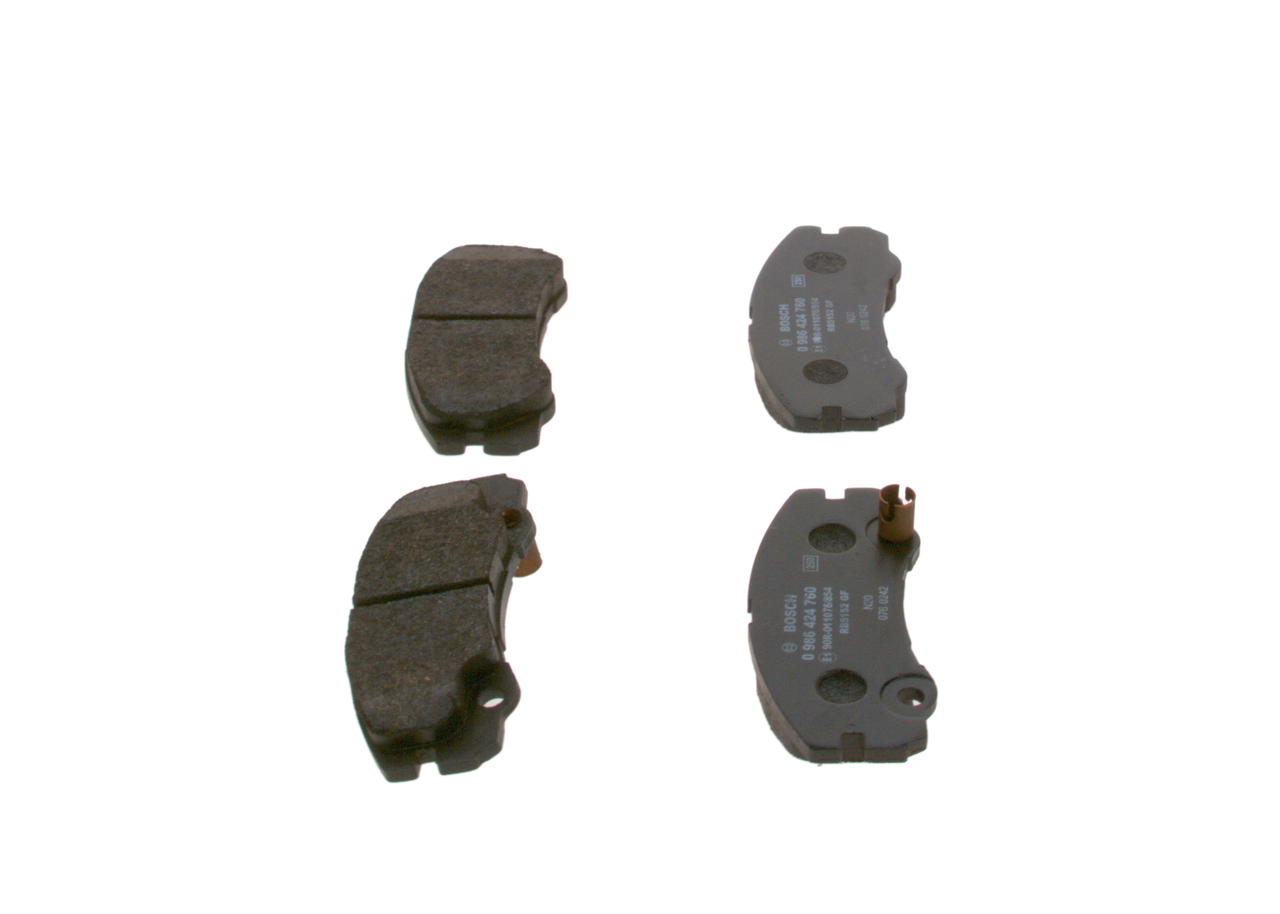 Brake Pad Set, disc brake - 0 986 424 760 BOSCH