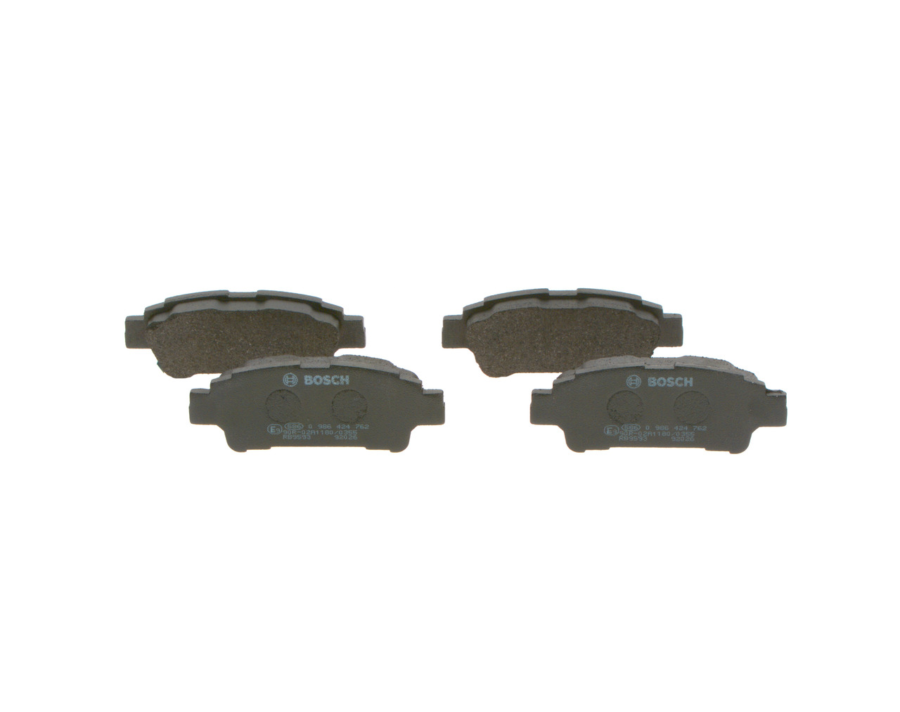 Brake Pad Set, disc brake - 0 986 424 762 BOSCH