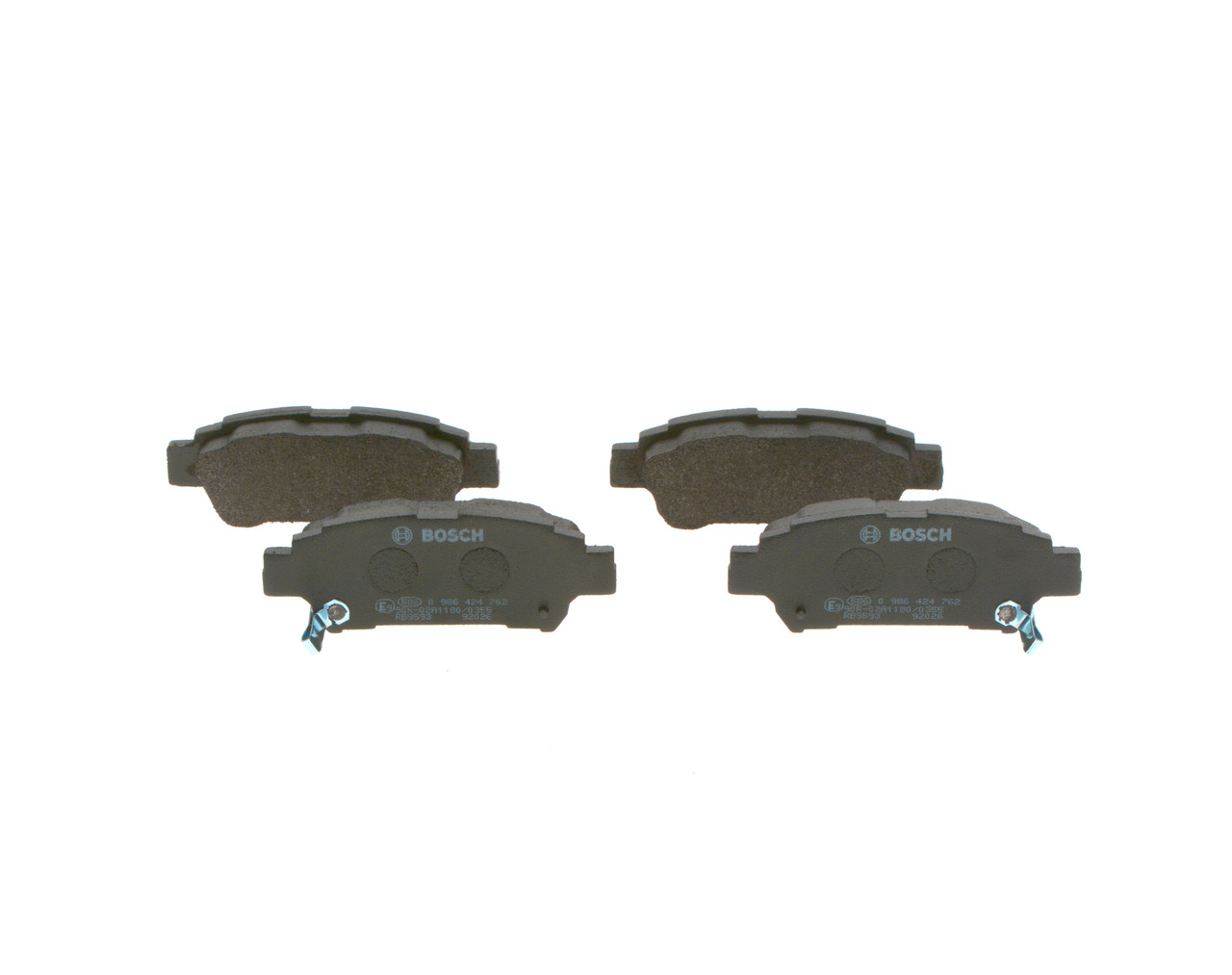 Brake Pad Set, disc brake - 0 986 424 762 BOSCH
