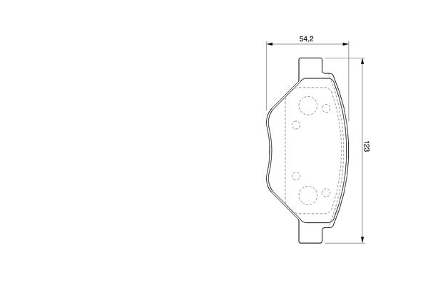 Brake Pad Set, disc brake - 0 986 424 774 BOSCH