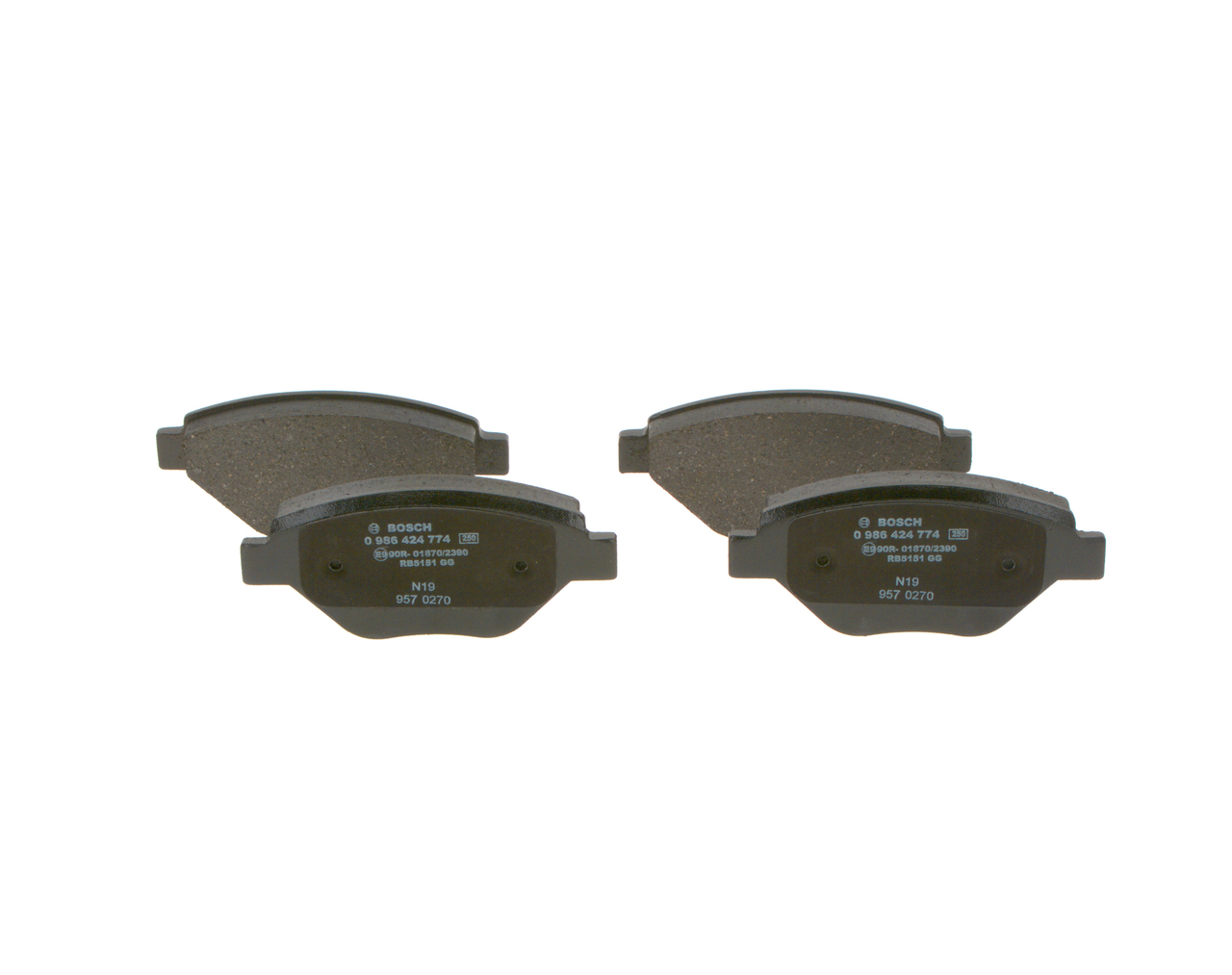 Brake Pad Set, disc brake - 0 986 424 774 BOSCH