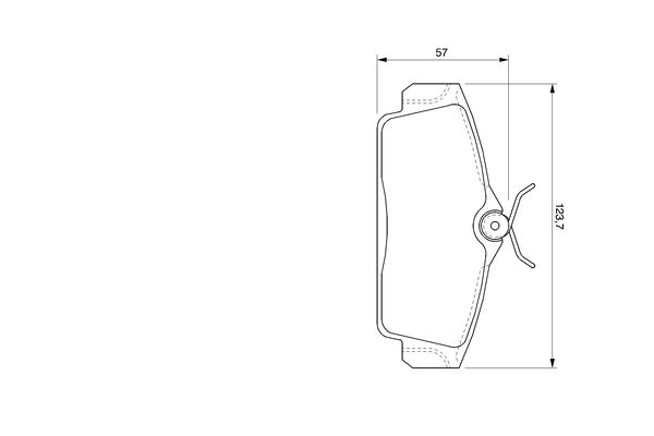 Brake Pad Set, disc brake - 0 986 424 781 BOSCH