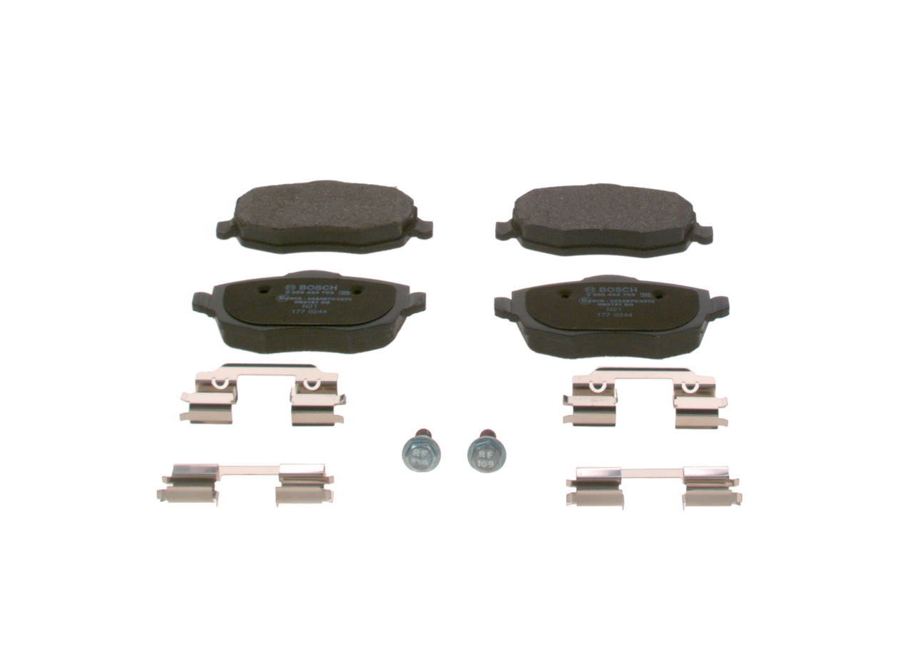 Brake Pad Set, disc brake - 0 986 424 793 BOSCH