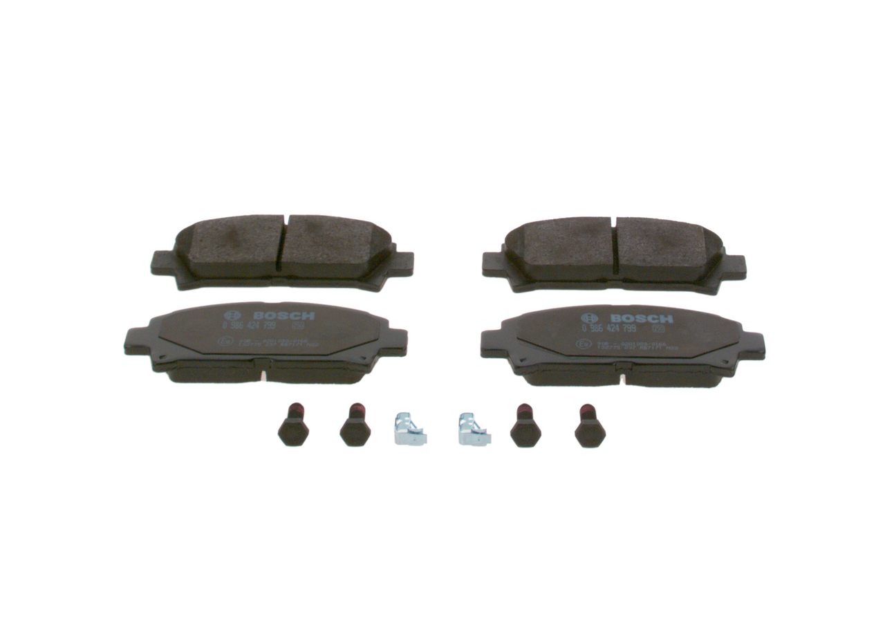 Kit pastiglie freno, Freno a disco - 0 986 424 799 BOSCH