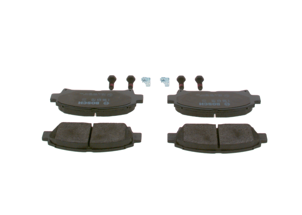Brake Pad Set, disc brake - 0 986 424 799 BOSCH